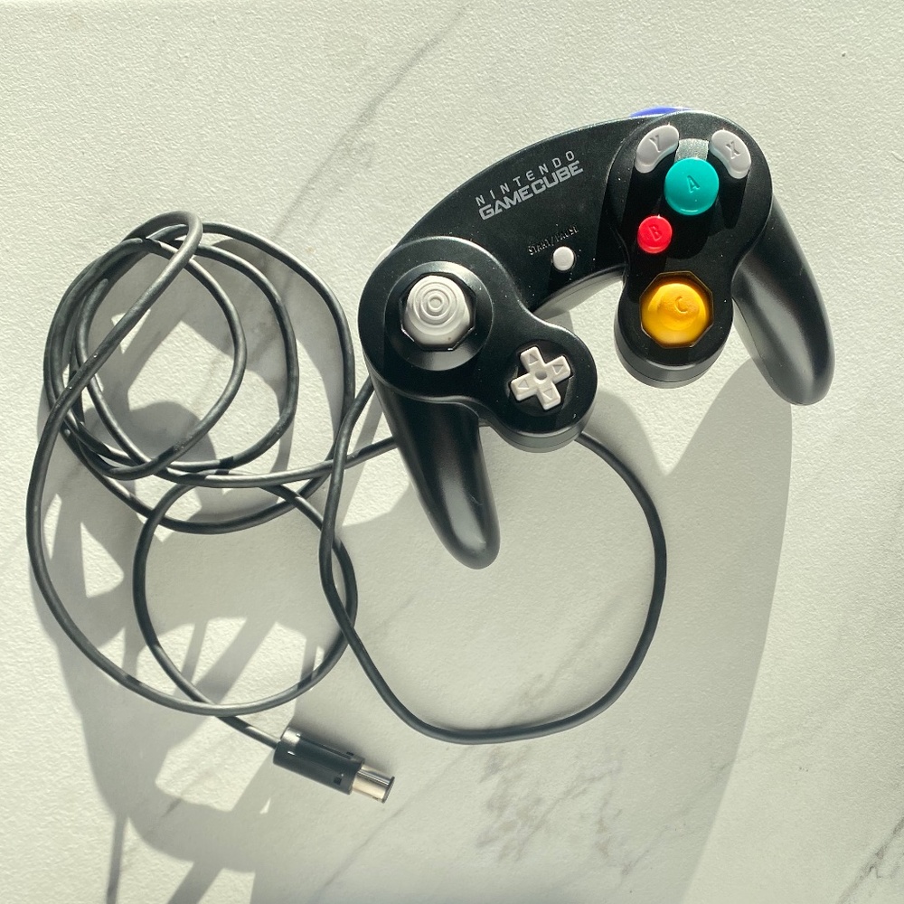 Black Wired Nintendo GameCube Controller